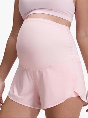 CRZ YOGA Maternity Dolphin Workout Shorts 3"
Super High Rise strawberry pink
